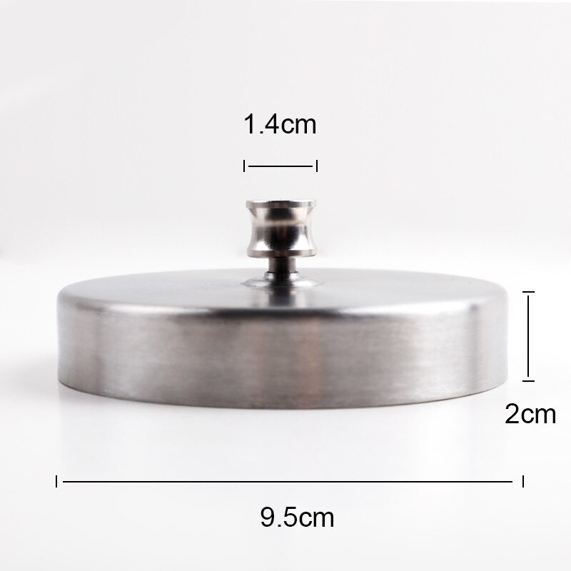 1 pc 9.5cm rostfritt stål fylld hamburgerpress aluminium hamburgerbiffmaskin perfekt hamburgerform perfekt för bbq