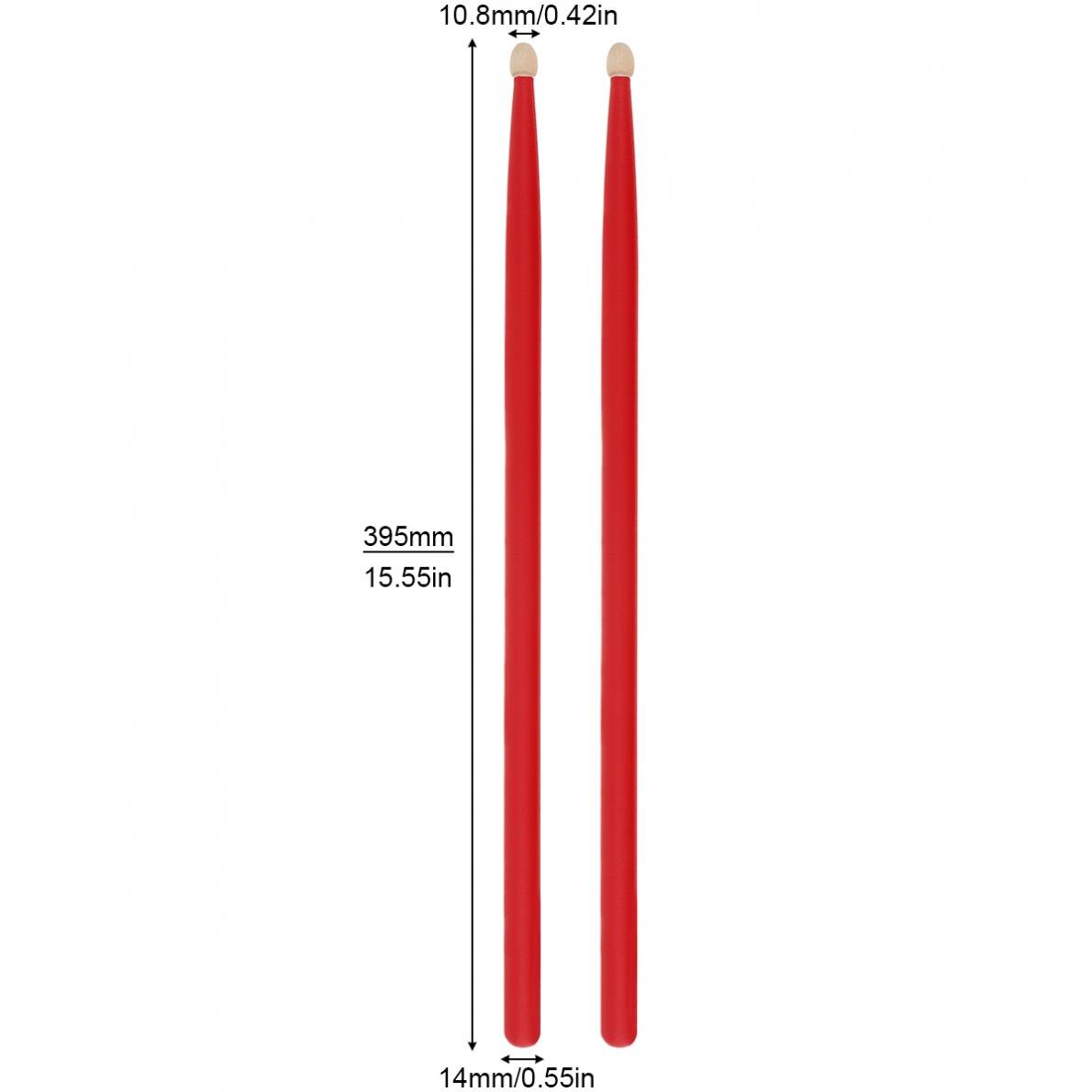 Drumsticks 1 Pair Colorful Maple Wood Drum Sticks 7A Music Band Drumsticks Percussion Instruments Musical Sticks