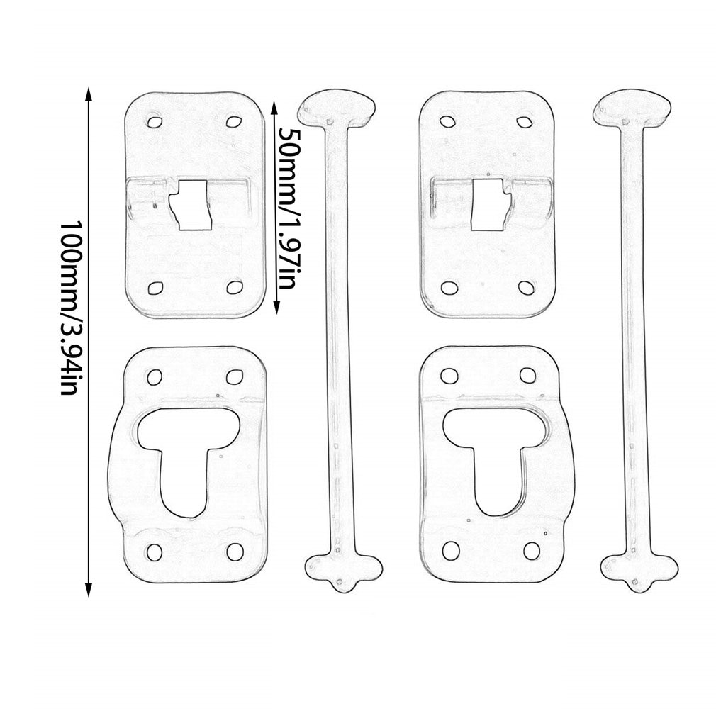 T-Style Door Hitch Bracket Rv Camper White Hatch Loading Trailer For Trailer Loading Hatch Latch Door Latch