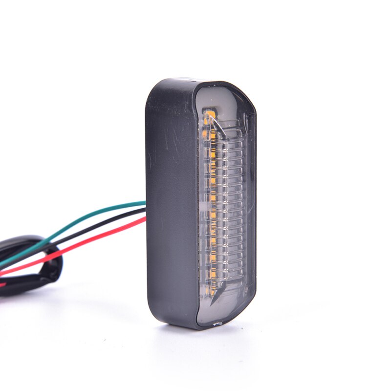 2Pcs Led Motorfiets Richtingaanwijzer Stop Signalen Stromend Water Staart Lamp