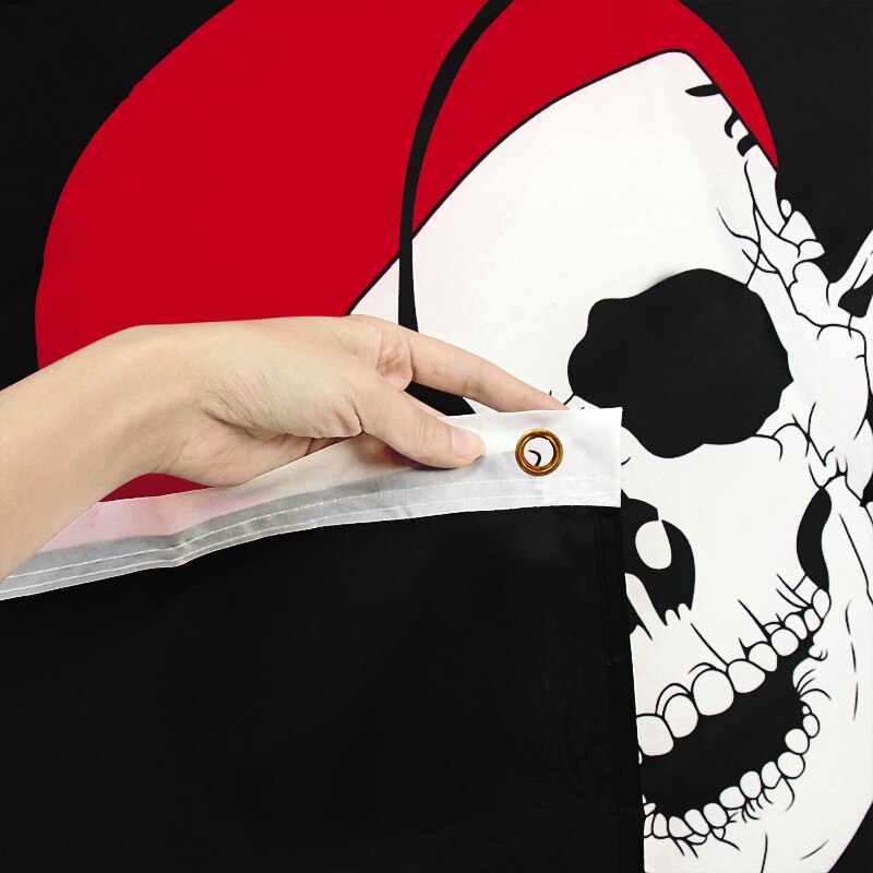 90* 154cm 1 stk piratflag kranium flag lærred header banner polyester med messing tyller halloween temafest udendørs dekoration