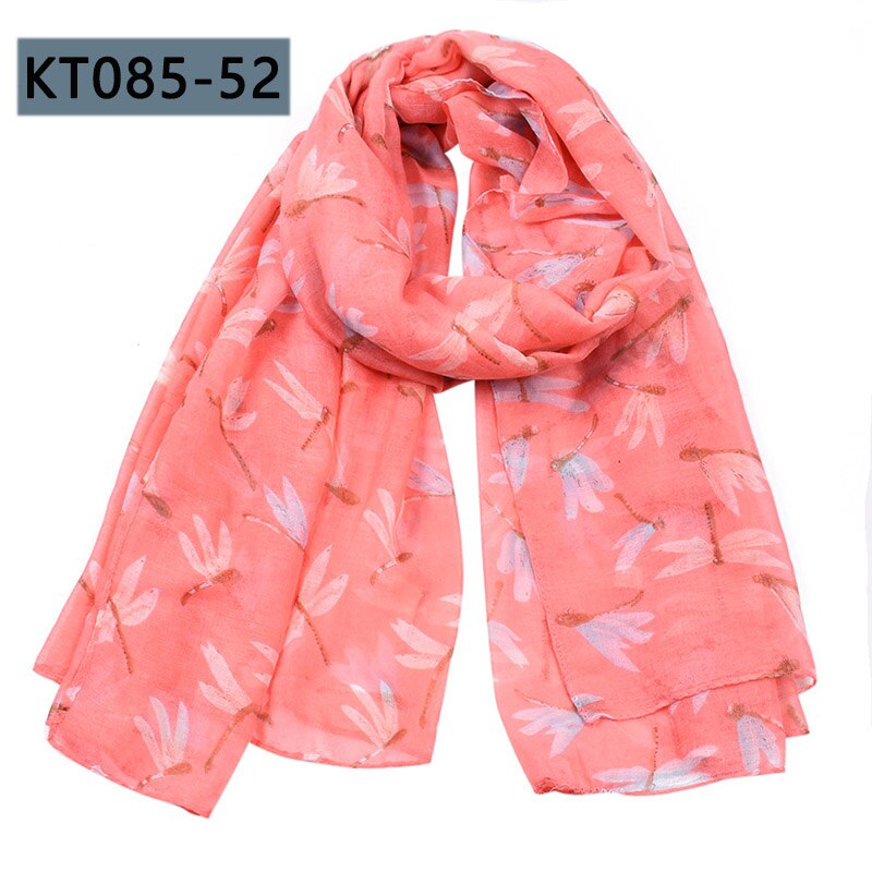 170*85 CENTIMETRI Modello di libellula delle donne Lunghe Sciarpe sciarpa Calda del Cotone viscosa Scialle Sciarpa della signora magro autunno testa sciarpa delle donne del capo: KT085-52