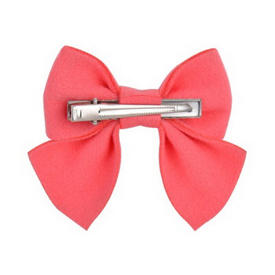 2 stuks/set schattige strik haarspeldjes voor kinderen effen haarstrikken haarspeldjes babymeisjes vlinder haarspeld peuter haarspeldje roze accessoire