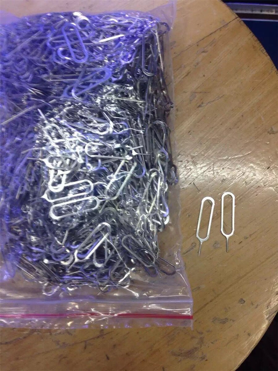 1000 Pçs/lote Removedor de Bandeja Do Cartão Sim Eject Ejetor Pin Chave Ferramenta aberta para iP 4 4S 5 5S 6 6s mais xs xr max 11 para Pad para Sam