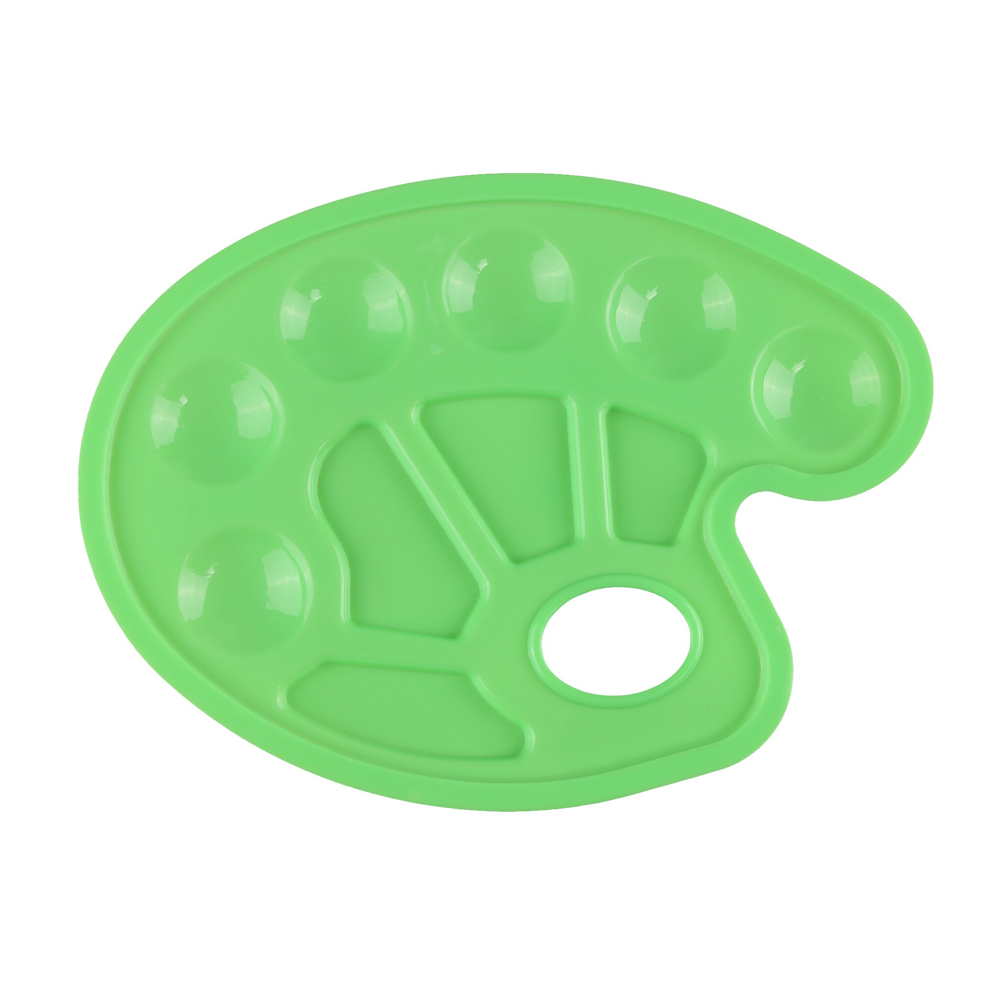 Plastic Art Verf Palet Nail Tekening Lade Kleurenpalet Voor Olie Aquarel Wit Schilderen Pallet Art Supplies 23*17.2cm