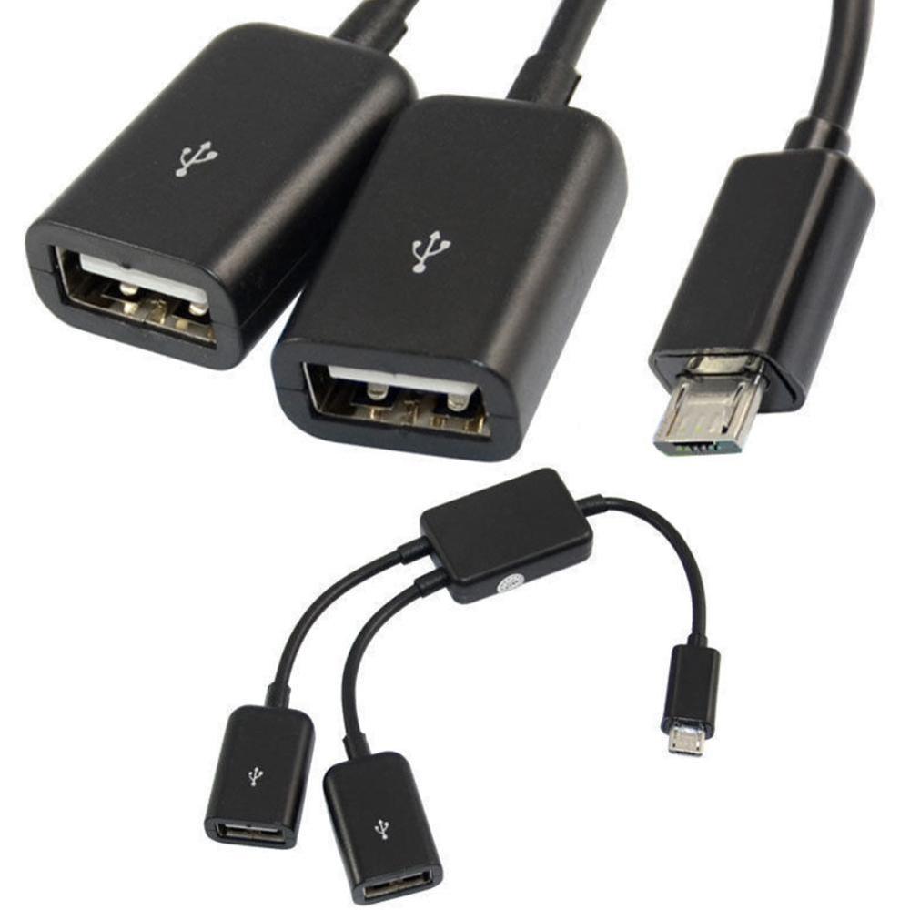 Micro Usb/Type C Naar 2 Otg Dual Port Hub Kabel Y Splitter Micro-Usb For A Adapter Converter tablet Type-C Android Toetsenbo H7F2