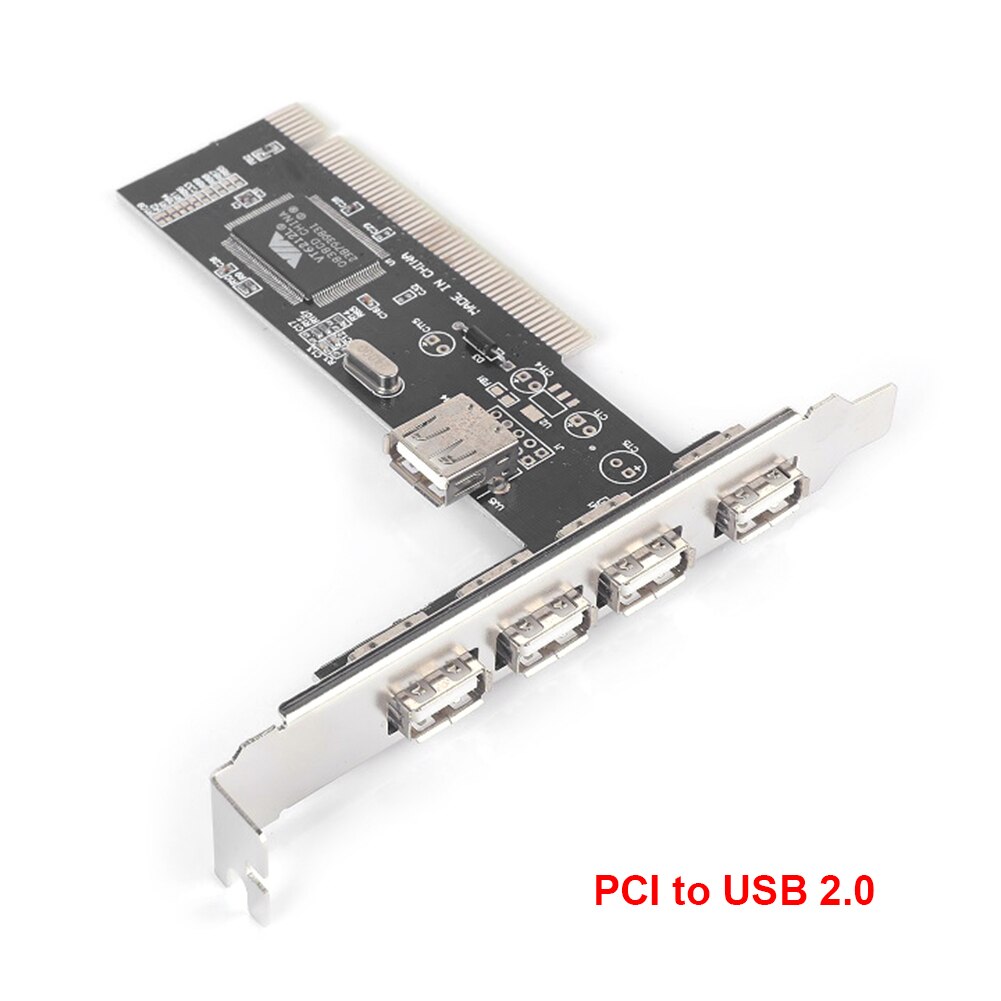 Expansion Card Port PCI Expansion Card USB PCI Controller Cards 4 Ports 480Mb/s PCI to USB 2.0 Expansion Card