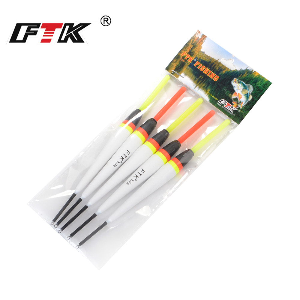 Boya flotante para pesca de carpa, 5 unidades, 2g, 3g, 4g, 5g, Fir Bobber, 15,5-17cm, palo ligero