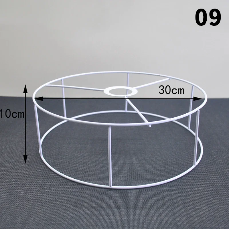Lampenkap Kooi Frame Ijzeren Draad Licht Kroonluchter Beugel Lamphouder Voor Diy Ring Guard Tafel Lampenkap Ondersteuning Materiaal: Oranje