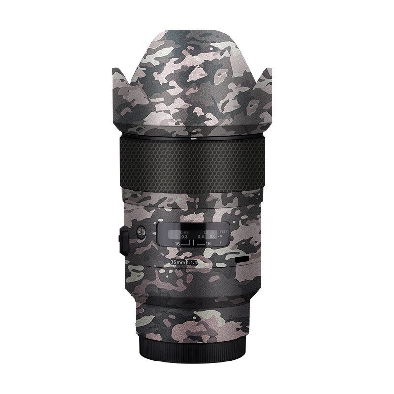 Calcomanía de vinilo para lente Sigma, pegatina de revestimiento para lente de 35mm f/1,4 DG HSM Art, versión antigua 35 1,4 (para montaje sony E): Field Camouflage