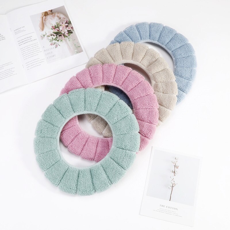 Thickened toilet seat cushion soft and soft acrylic washable cushion household decorative toilet cushion cushion seat cover toil