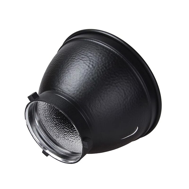 NiceFoto 55 Degree Standard Reflector Lamp Shade Dish for Bowens Mount Studio Strobe Flash Light Speedlite