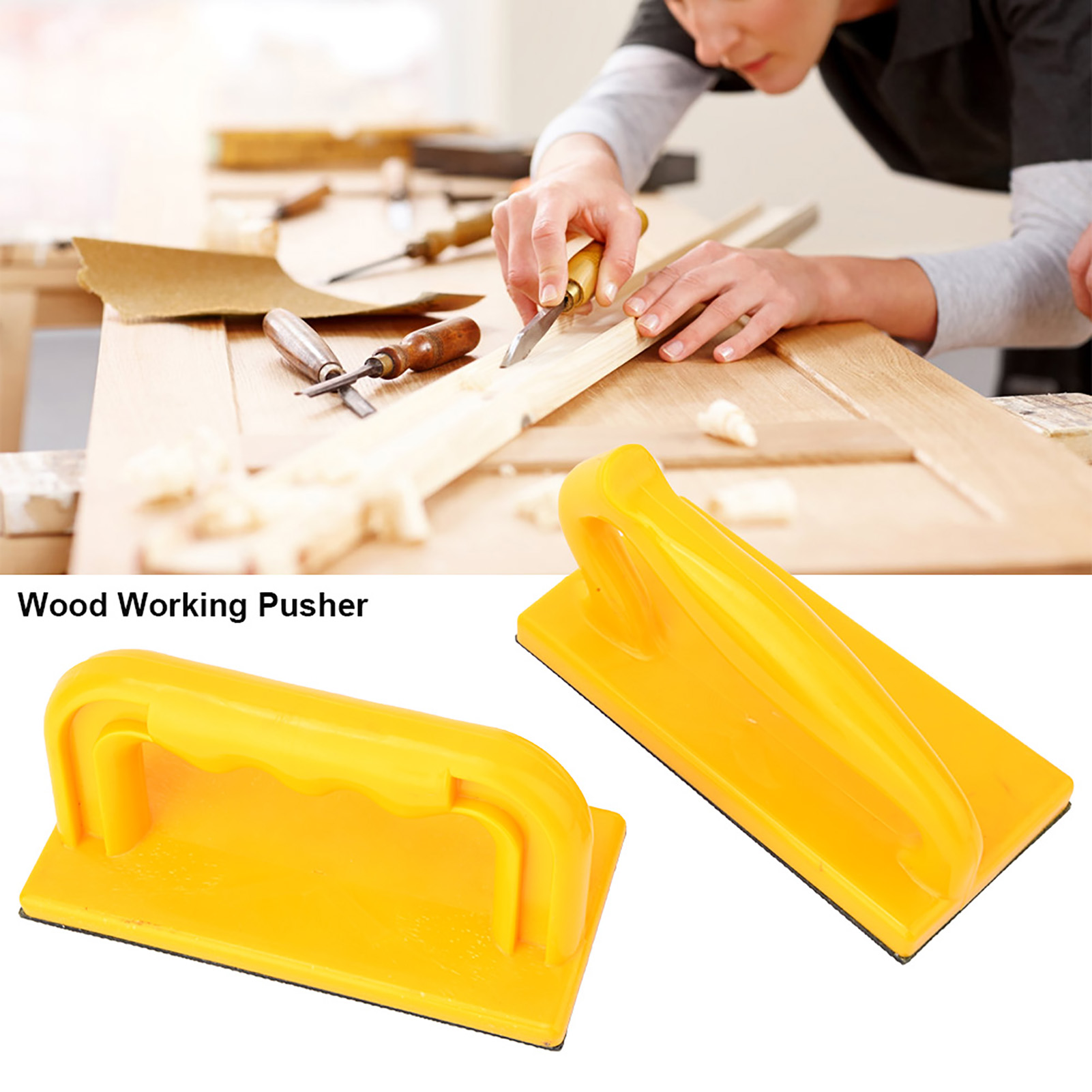 Practical Wood Saw Push Stick Oblique & Straight Safety Push Block Woodworking Tool Wood Saw Push Stick Wood Working Pusher