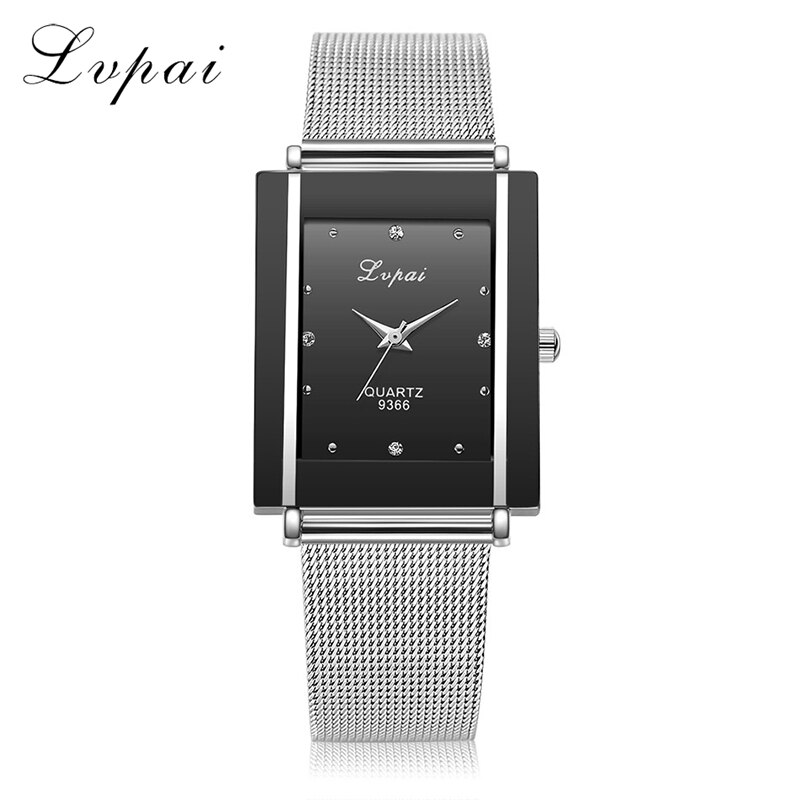 Rechthoek Armband Horloge Vrouwen Horloges Luxe Kristal Dames Horloge vrouwen Horloges Klok reloj mujer zegarek damski: silver black