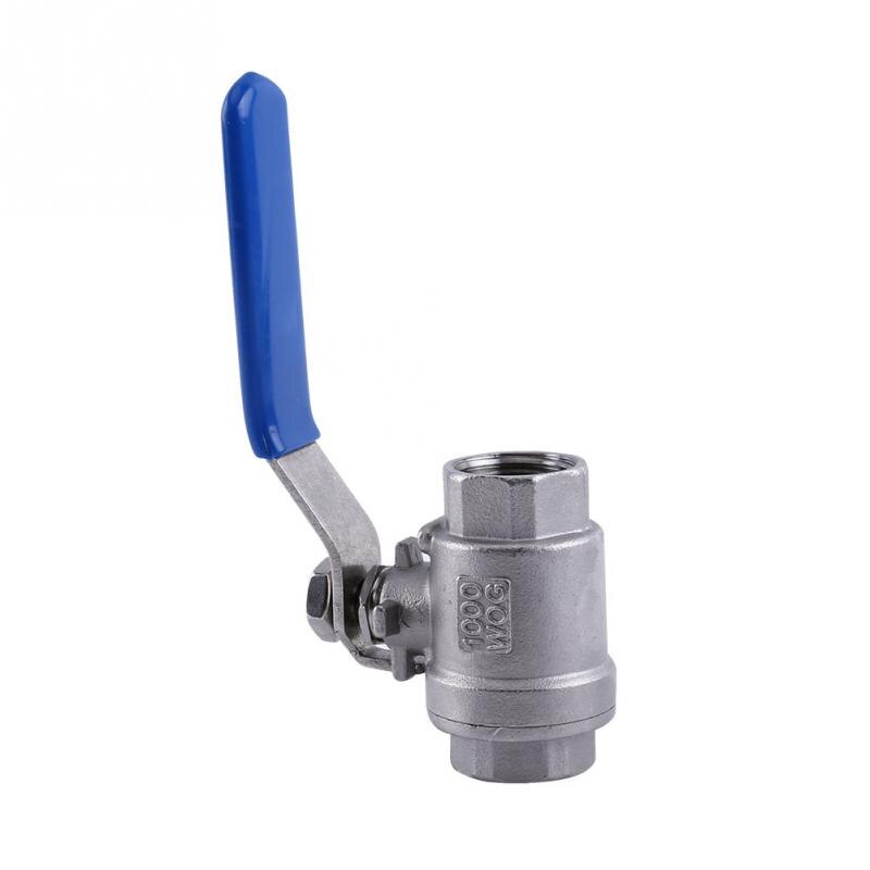 1/2'' NPT Two Pieces Ball Valve Female Thread 2 Way Lever Stainless Steel SS304 Two Ball Valve WOG1000 Female Pipe Valve