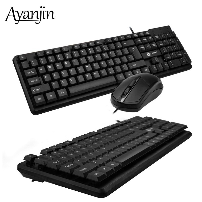 Office Business Keyboard Mouse Combo Waterproof Stand Bracket Keyboards Ergonomics Mause Computer 104 keys Suspension Key board