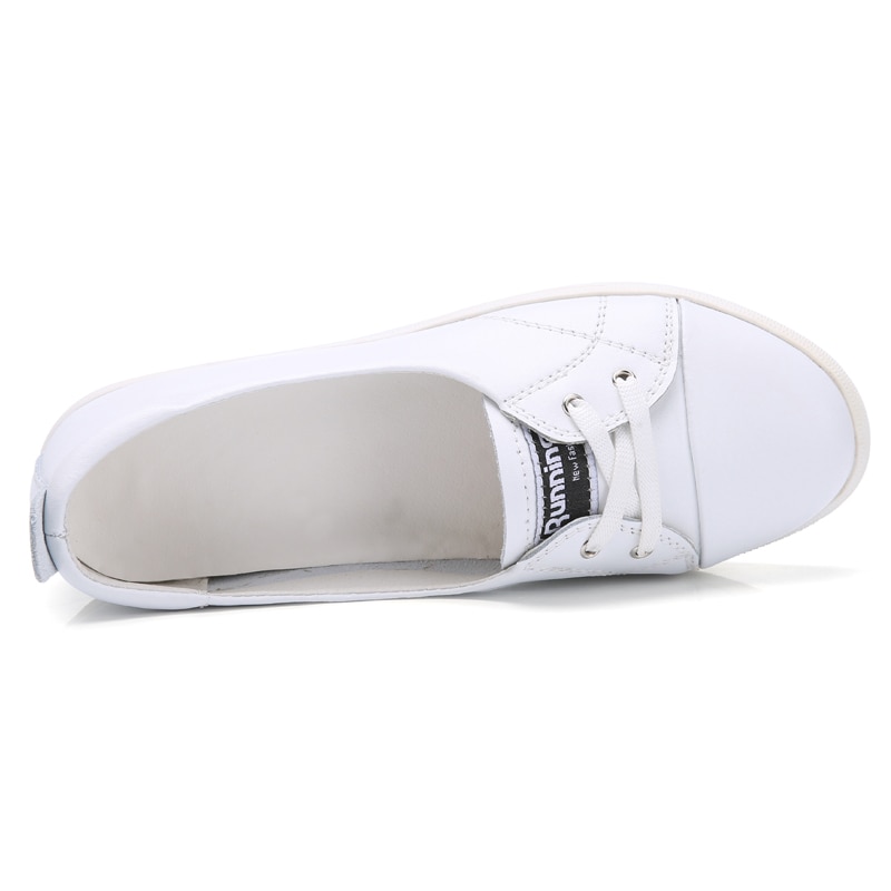 Zimnie Vrouw Ballet Schoenen Uitgesneden Leer Ademend Mocassins Vrouw Bootschoenen Ballerina Dames Flats Schoenen Maat 35 ~ 40