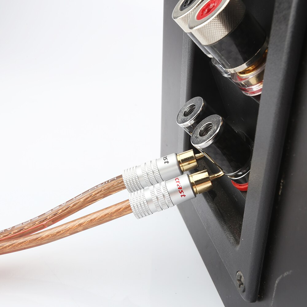 8 sztuk Nakamichi 2mm Szpilka głośnik wtyk bananowy adapter drutu pozłacane nowy