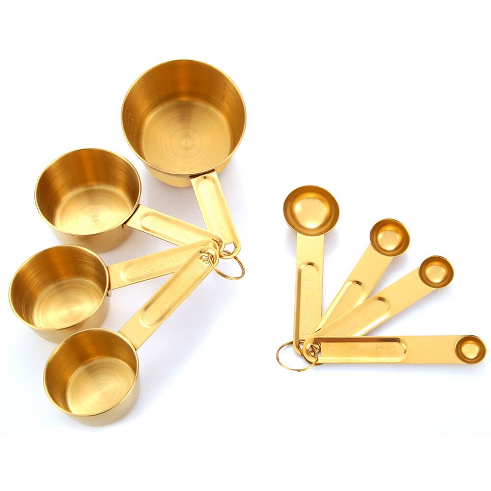 Maatlepels Set Magnetische RVS Dubbelzijdige Set van 8 voor
