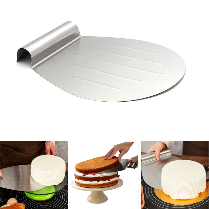 Rvs Cake Transfer Lade Taart Serveren Hulpmiddel Pizza Brood Bewegende Plaat Cake Lifter Schop Bakken Tool Keuken Schraper