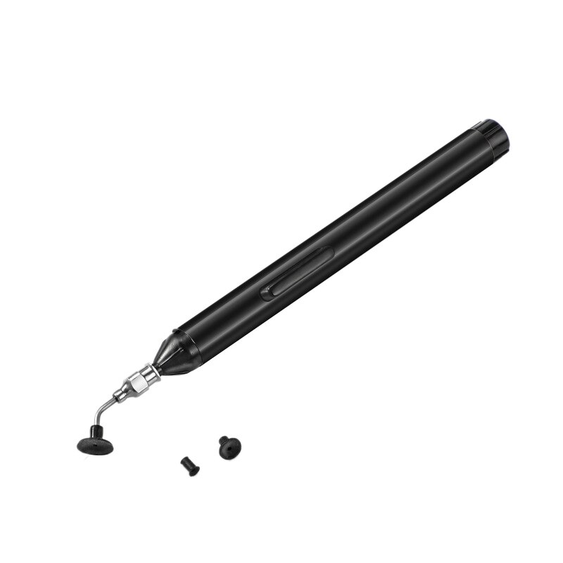 ABSF Vacuum Sucking Pen Suction Remover Sucker IC SMD Tweezers Pick Up Tool Soldering Tool Desoldering with 3 Suction Head: Default Title