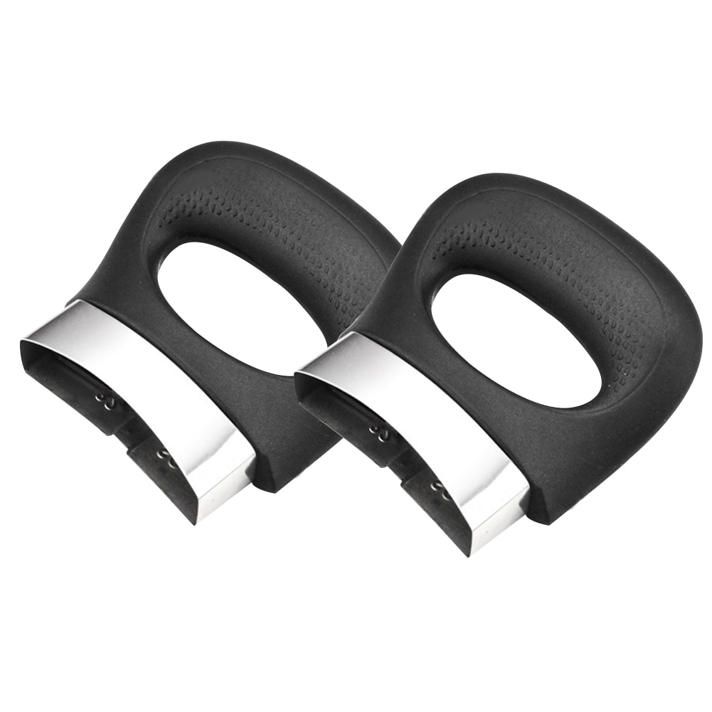 2 st kort gryta handtag bakelit grepp bärbar anti skållning sida enda hål gryta tillbehör kök verktyg två stilar valfritt: B