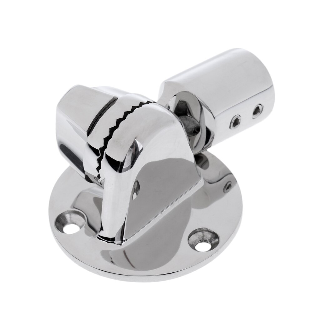 Swivel Fully Adjustable Boat Antenna Ratchet Mount Bracket Deck Side Mount