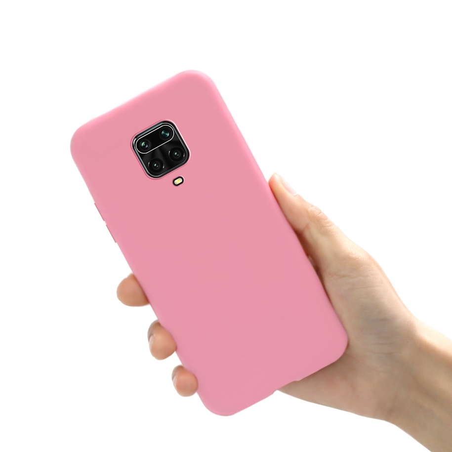 Coque de téléphone en silicone couleur bonbon, étui souple pour Xiaomi Redmi Note 9 Pro, Fundas pour Xiomi Redmi Note 9S 9Pro Max Note9S: EVA / Rose Red