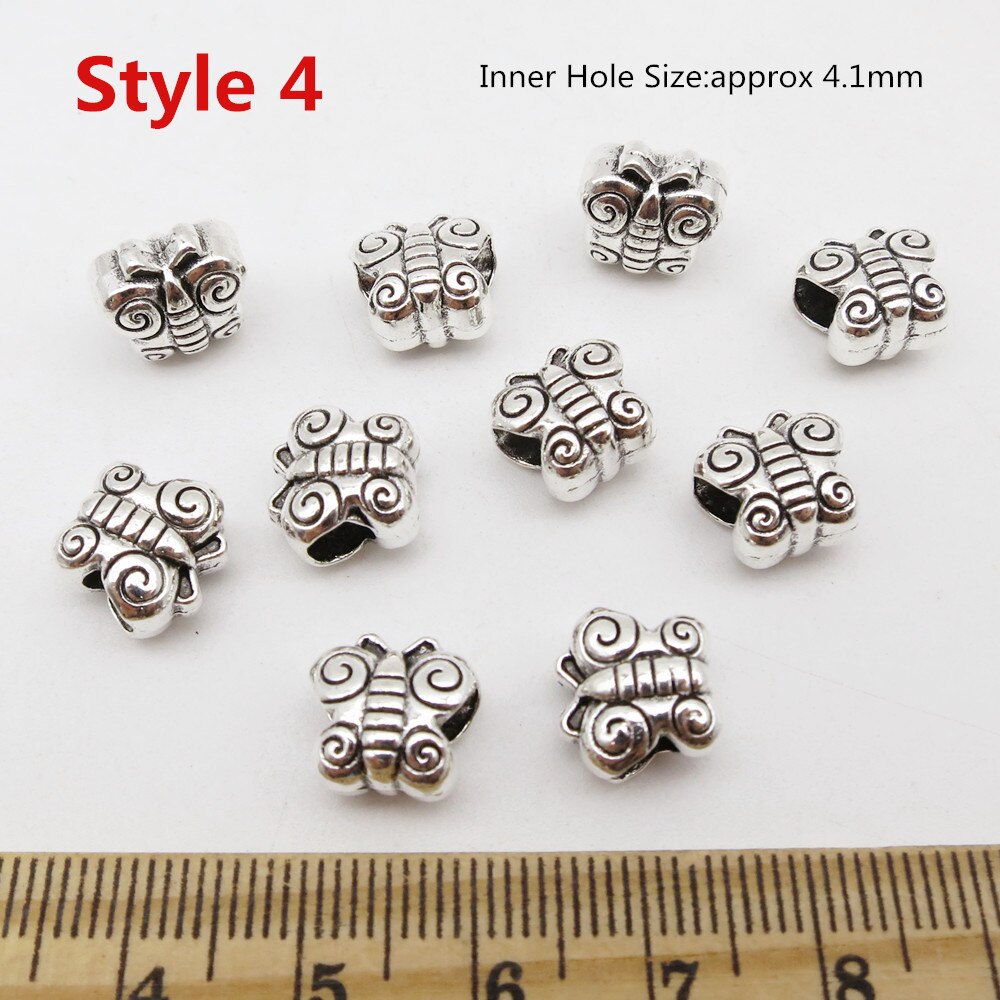 5 pz/pacco metallo differente 5 stili di Pesce, Le Stelle, conchiglie treccia di capelli terrore dreadlock perline anelli del tubo per Lo Styling Accessori