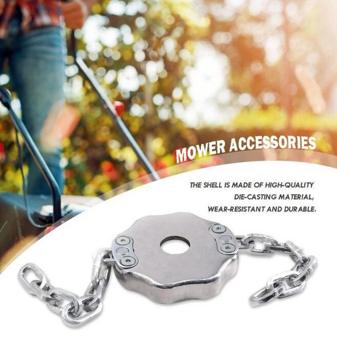 Mangan Stahl Spule Kette Rasenmäher Garten Brushcutter Klinge Ersatz Gras Trimmer Kopf mit Ausreichend Haltbarkeit