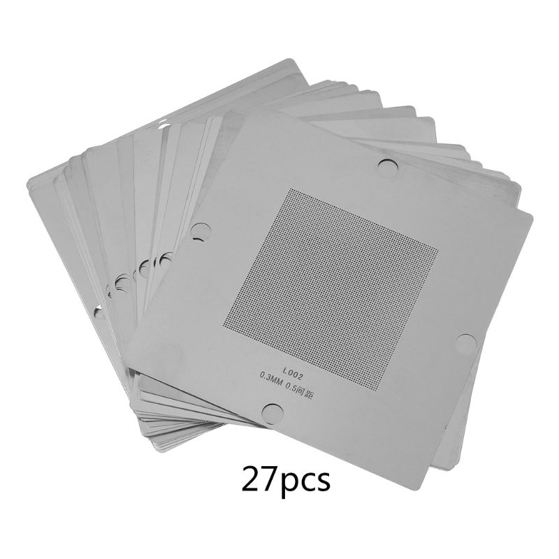 Universale Stencil 10/27 Pz/set 90x90mm BGA Reballing Stencil In Acciaio Stencil Template: B