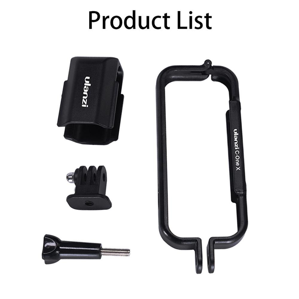 BEESCLOVER Ulanzi Venture Frame for Insta360 One X Camera Protective Housing Shell Case with Camera Cap Gopro Adapter r60