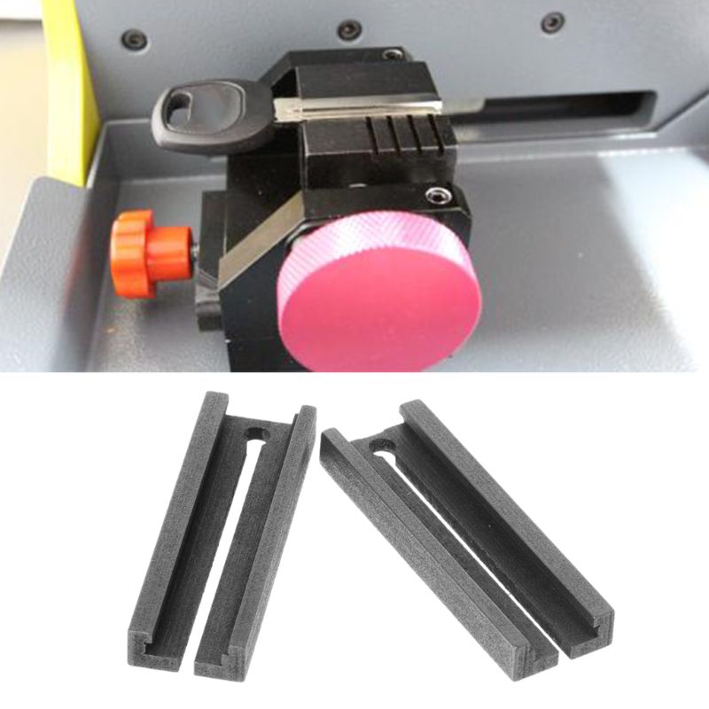 2pcs/set HU66 Duplicating Fixture Clamp For Car Key Blank Key Cutting Machine Accessories Key Cutter Machine Part