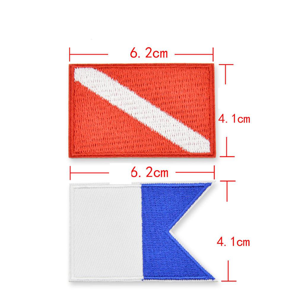 3pcs Diving Patch On Embroidered Embroidery Vest Bag Cap Patches for Snorkeling Swimming