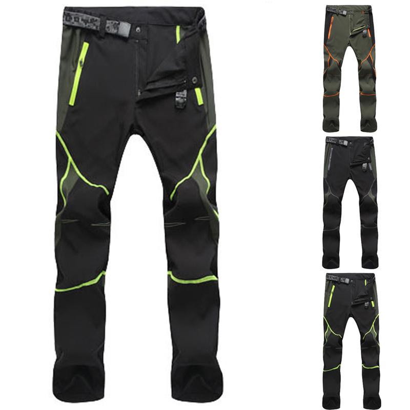 Summer Hiking Pants for Men Quick Drying Outdoor Workwear Men Clothing Color Stitching Climbing Pantalon Windproof Men's Pants