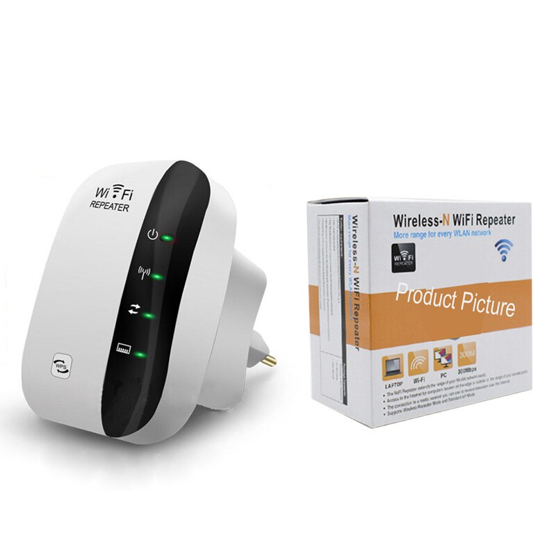 300Mbps Wireless WiFi Router's Range Extender Repeator Networking Bridge Amplifier Signal Repeater Wps Encryption 802.11N Wi-fi: EU plug / White-Retail Package