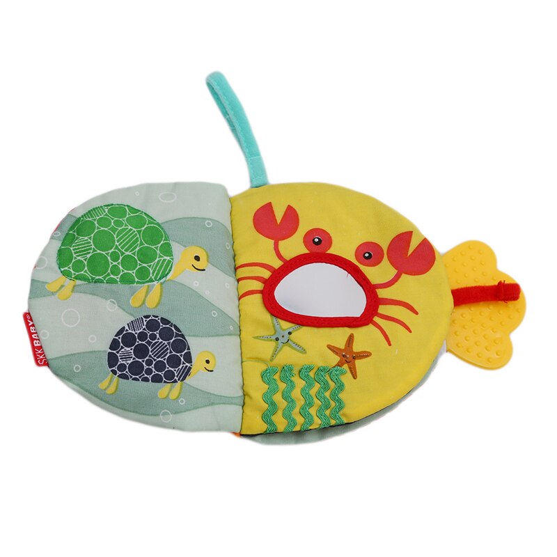 Tiere Fisch Weichen Tuch Spaß Buch Baby Intelligenz Entwicklung BB Sounds Lernen Bild Erkennen Ruhig Buch Rassel Spielzeug