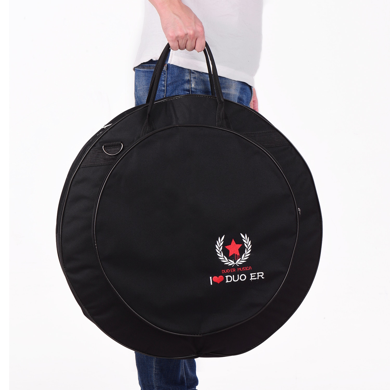 Music Pipe Backpack Musical Cymbal Gig Bag Black Backpack with Double ... – Vicedeal