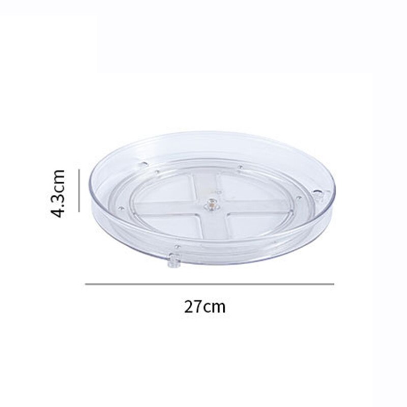 Round Rotating Condiments Storage Rack Double-Layer Condiments Turntable Spice Container Kitchen Supplies Organizer Storage Rack: large single layer