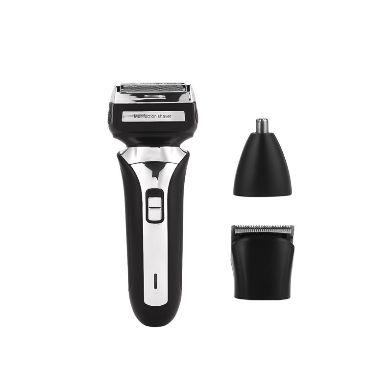 3 in 1 Electric Shaver Cordless Beard Trimmer Rechargeable Nose Hair Trimmer Men Sideburns Shaving Razor Face Care Grooming Set: Default Title