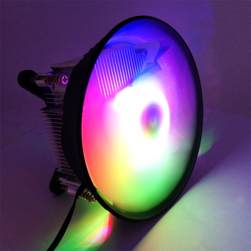 SNOWMAN CPU Cooler RGB 120mm Screw mounting Heat Sink for Intel LGA 1200 1150 1151 1155 Radiator 3 Pin CPU Cooling Fan PC quiet