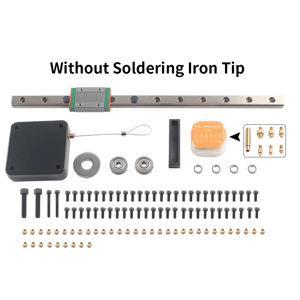 Kit de presse furtif, ensemble de chaleur, outil de presse à insérer, pointe de fer à souder, filetage, écrou d'insertion thermique, Kit intégré M2-M8 pour pièces d'impression 3D: Rouge