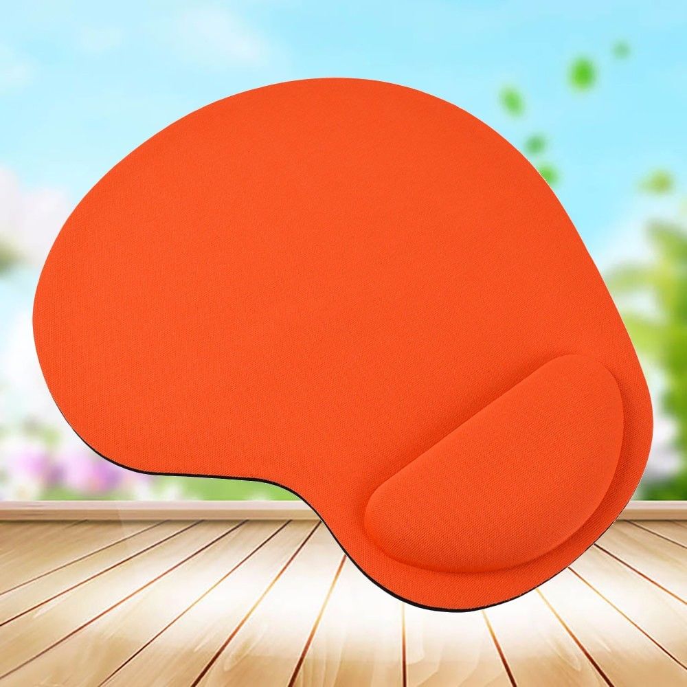 tapis de jeu de soutien de confort Gel souple ordinateur PC portable repose-poignet tapis de souris: Orange