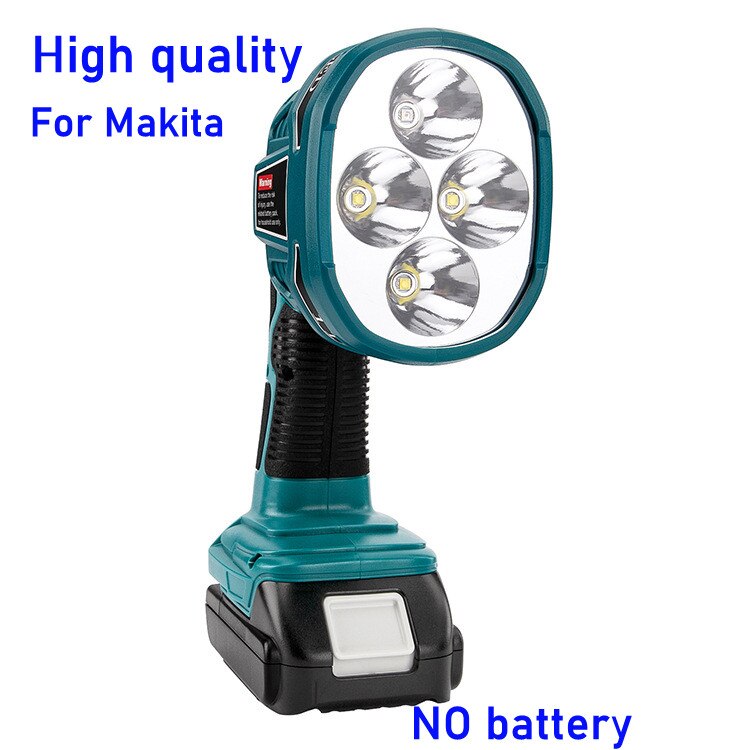 For Makita 14.4V 18V 20V Li-ion Battery Supply LED working light lamp 12W with USB Port Outdoor Emergency Lighting portable safe