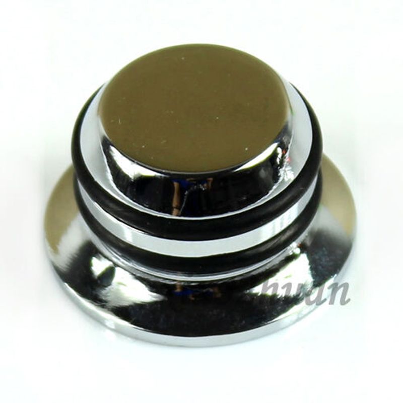 Bouton de contrôle du Volume de la guitare électrique, 1 pièce, bouton de contrôle du Volume, lignes annulaires, pièces de guitare électrique, basse, Chrome, accessoires