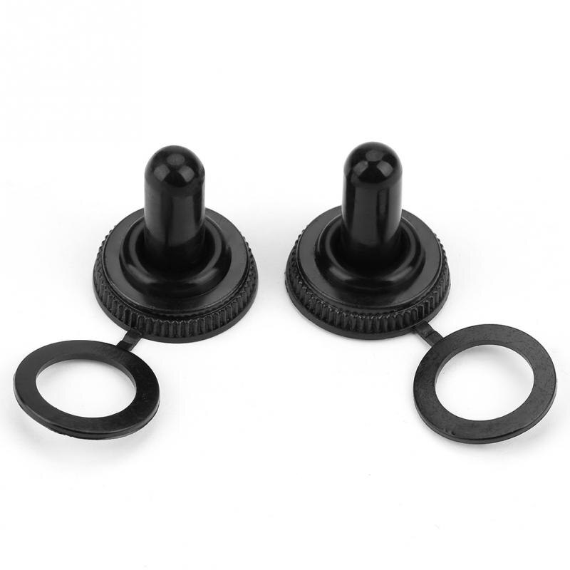 20Pcs 12mm Rocker Toggle Switch Waterproof Rubber Cap Boot Cover Black Rubber 220V High