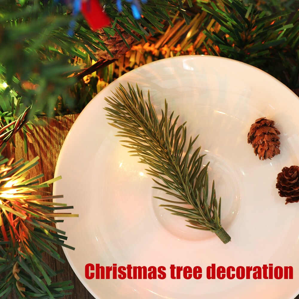 15Pcs Artificial Plants Pine Branches Christmas Tree Hanging Decorations Wedding Ornament Home Decor DIY Handcraft Supplies