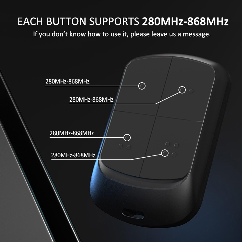 Clone KEY SUB 44 / TXG 44R / TXB 44R / 900TXB 42R Télécommande de porte de garage Duplicateur 433,92 MHz Émetteur de portail électrique