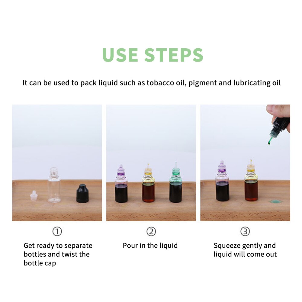 50 PCS Empty Liquid Dropper Bottles LDPE Plastic Squeeze Eye Juice Refillable DIY Containers 5ml 10ml 15ml 20ml 30ml 50ml 100ml