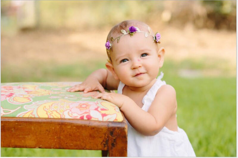 Toddler Infantil Newborn Baby Kids Girls Rose Flower HeadBand Headwear Hair Accessories 4 Colors